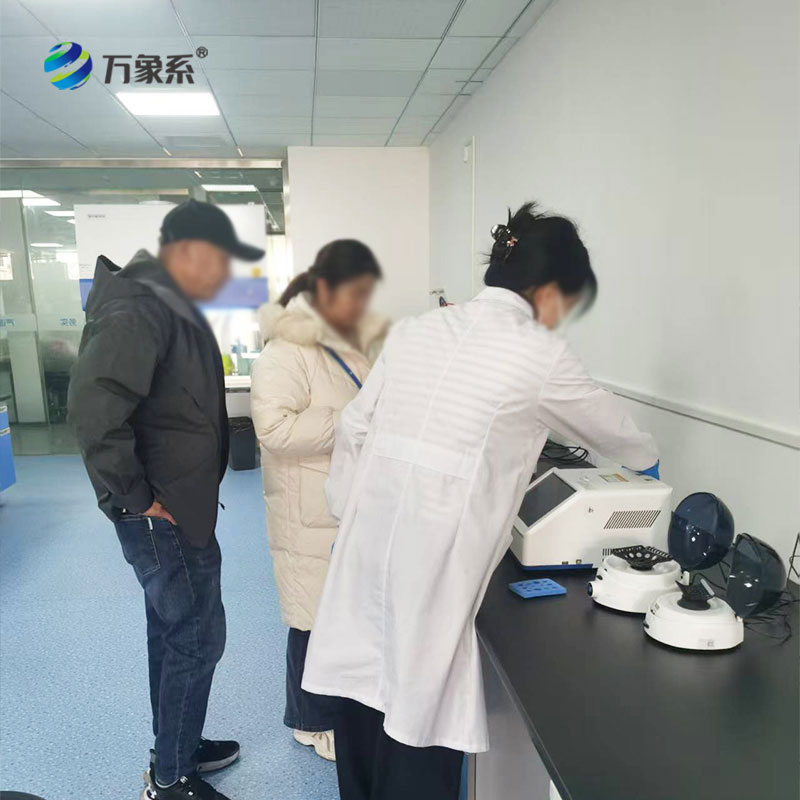 鴿子檢測儀客戶到廠實驗室學習實驗步驟